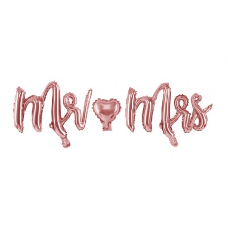 Mr ❤ Mrs - text 25" folieballong Mr ❤ Mrs - text 25" folieballong
