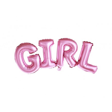 Flicka - text 13"- folieballong Flicka - text 13"- folieballong