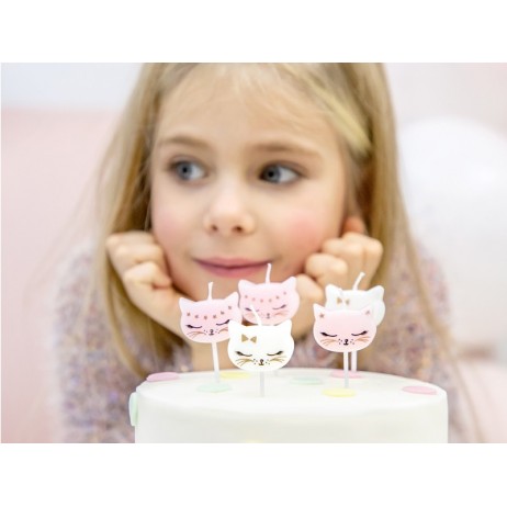 6 st Cupcake ljus - Kattungar 6 st Cupcake ljus - Kattungar