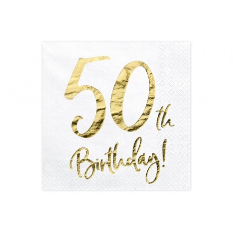 20 st Servetter 50 år födelsedag 20 st Servetter 50 år födelsedag