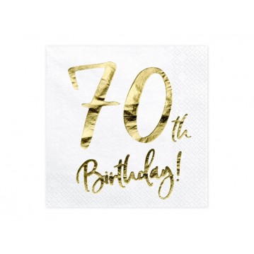 20 st Servetter 70 år födelsedag 20 st Servetter 70 år födelsedag