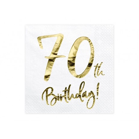 20 st Servetter 70 år födelsedag 20 st Servetter 70 år födelsedag
