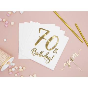 20 st Servetter 70 år födelsedag 20 st Servetter 70 år födelsedag