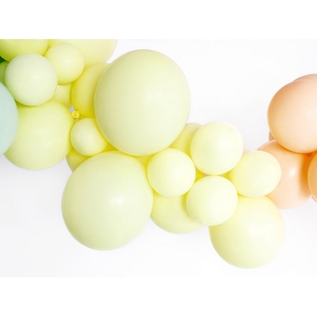 100 st Standard pastellgul ballonger - storlek 9" 100 st Standard pastellgul ballonger - storlek 9"