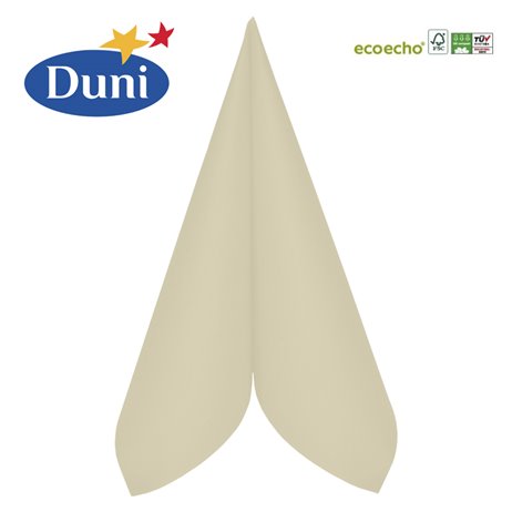 50 st. Creme Duni middagsservetter - Tissue 50 st. Creme Duni middagsservetter - Tissue
