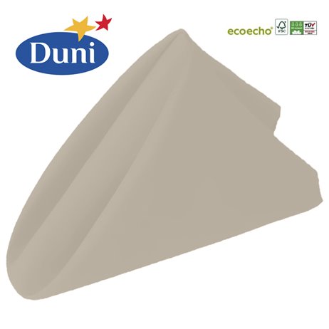 12 st Grå Dunisoft® Bio middagsservetter 12 st Grå Dunisoft® Bio middagsservetter