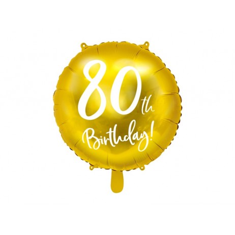 80-års födelsedag folieballong 18" 80-års födelsedag folieballong 18"