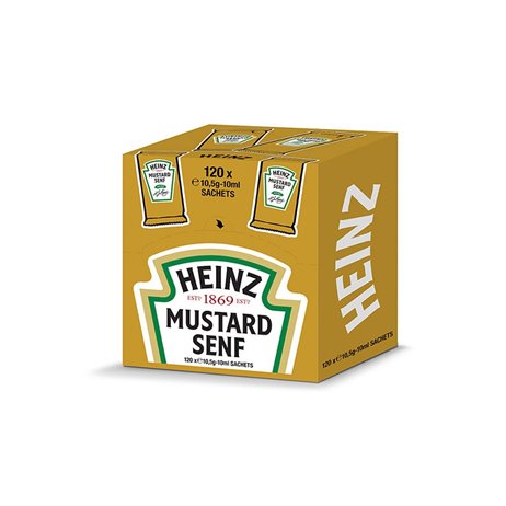20 st. Heinz Klassisk Senap 10,5g - Ett Must-Have Tillbeh&ouml;r till Din Fest