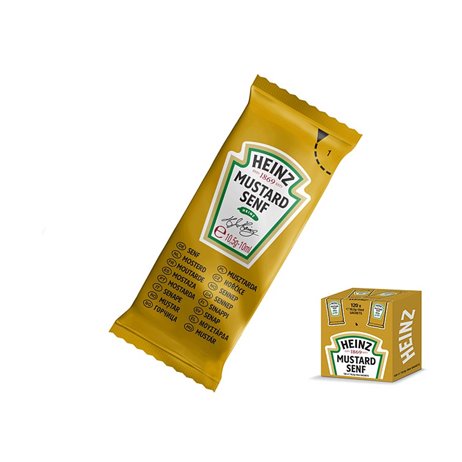 20 st. Heinz Klassisk Senap 10,5g - Ett Must-Have Tillbeh&ouml;r till Din Fest
