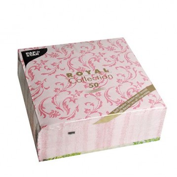 50 st Fuchsia Royal Damascato middagsservetter 50 st Fuchsia Royal Damascato middagsservetter