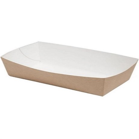 100 st. Pommes frites låda 15x8,5x3,5 cm - 400 ml - BIO 100 st. Pommes frites låda 15x8,5x3,5 cm - 400 ml - BIO