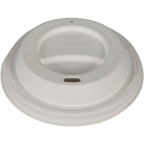 50 st Bio dricklock bagasse Ø9cm - vit 50 st Bio dricklock bagasse Ø9cm - vit