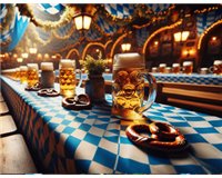 Oktoberfest dukar och servetter
