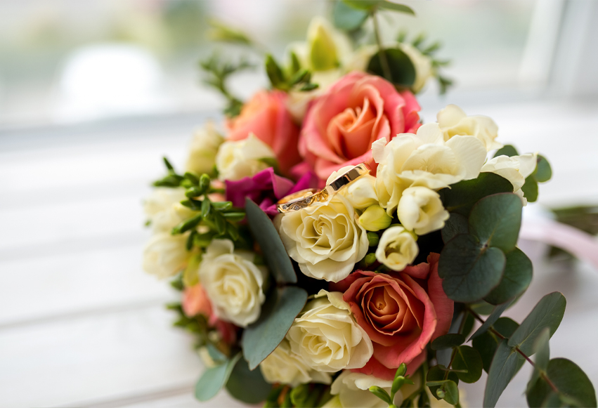 Blommor på stjälk
